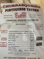Portuguese Tavern menu