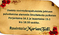 Ravintola Marian Talli Oy food