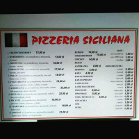 Pizzeria Siciliana menu