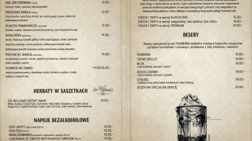 Tramwaj Cafe menu