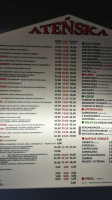 Pizzeria Ateńska menu