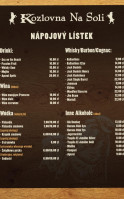 Kozlovna Na Soli Restauracja I Bar Piwny menu