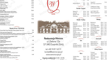 Werona menu