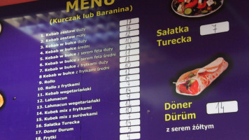 Berlin Döner menu