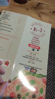 K-2. Pizzeria menu