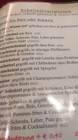 Gasthaus Weidinger menu