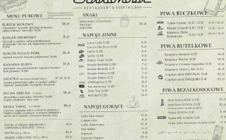 Stadionova Restaurant Cocktail Bar menu