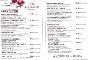 Steak Grill menu
