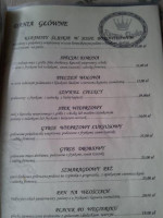 Korona Slaska Sc Restauracja menu