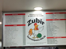 Zubir Churrasquiera menu