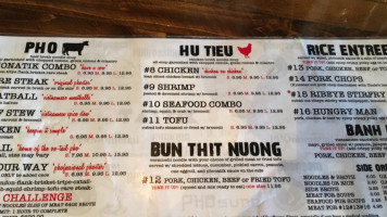 Phonatik Vietnamese Cuisine menu