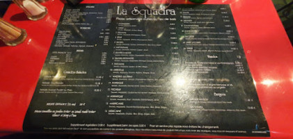 La Squadra menu