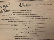 The Falcon Inn menu