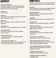 Nicolino's menu