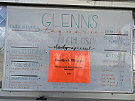 Glenn's Taqueria menu