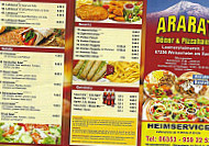 Ararat Doener Und Pizzahaus menu