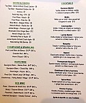 The Rabbit Hole Cafe menu