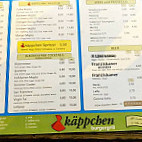 Rotkäppchen Burgergrill menu