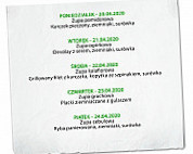 Pizzeria Pod Lasem Kokotow menu