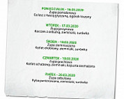 Pizzeria Pod Lasem Kokotow menu
