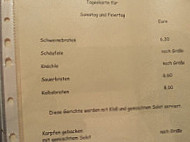 Weinländer Gmbh Gastwirtschaft Metzgerei menu