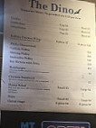 Dinosaur Cafe menu