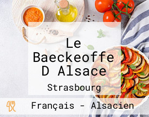Le Baeckeoffe D Alsace