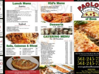 Paolo's Of Boca Pizza And Pasta