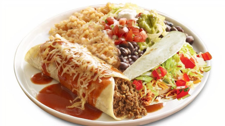 1 Enchilada and 1 Taco Platter