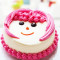 Smiley Strawberry Cake (eggless)