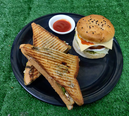 Veg Sandwich Burger Combo