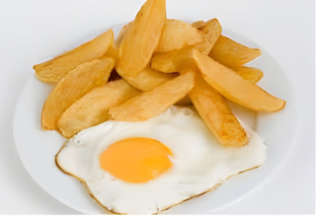 Egg Chips Cheese (2 Eggs)
