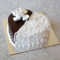 Heart shape chocolate vanila cake [eggless