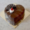 Heart shape chocolate mud cake [eggless