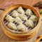 jiǔ céng tǎ gū gū zhēng jiǎo Basil and Mushroom Steamed Dumpling