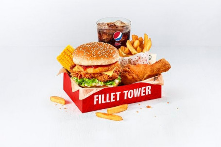 Filet Tower Box Mąka Z 1 Szt. Kurczaka