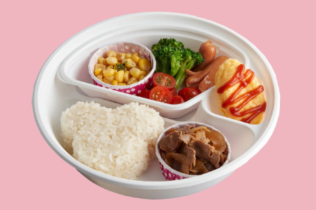 Hé Fēng Niú Ròu Ér Tóng Biàn Dāng Japanese-Style Grilled Beef Kids Bento