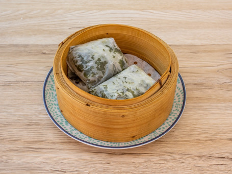 Glutinous Rice with Lotus Leaf jīn pái nuò mǐ jī (2pcs)