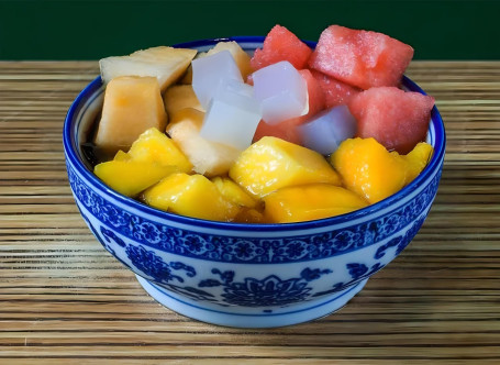 Xiān Zá Guǒ Xiān Cǎo Dòng Grass Jelly With Assorted Fruits