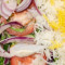 Kubideh Chicken Half Rice Half Salad